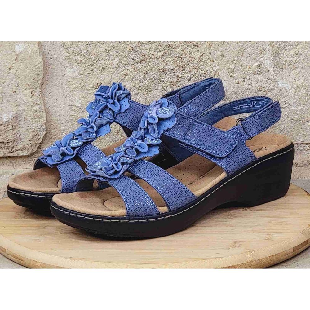 Clarks Merliah Sheryl Adjustable Strap Cushioned Slide Sandal Size US 10